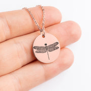 Coin Necklace - Dragonfly