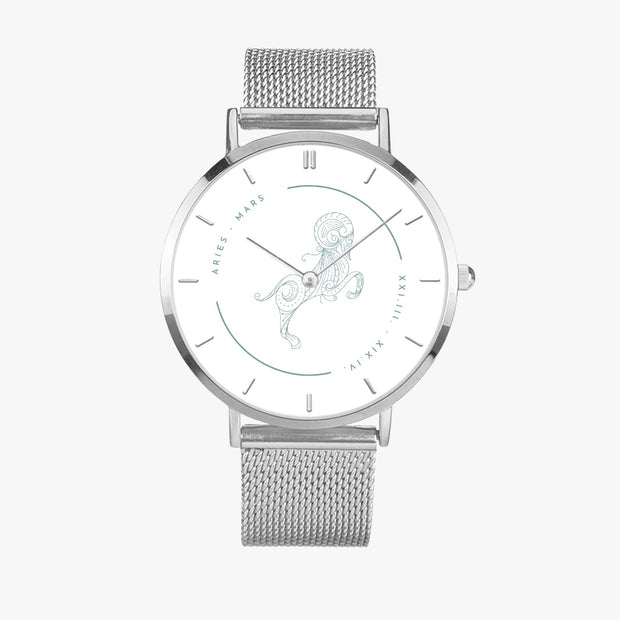 Stainless Steel Quartz Watch Astrology -Aries