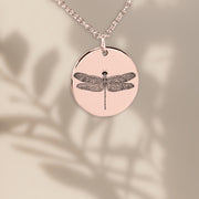 Coin Necklace - Dragonfly