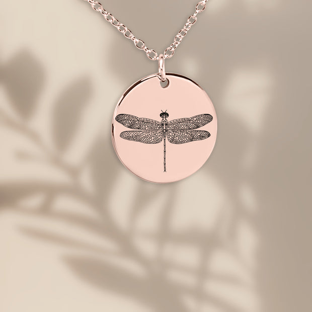 Coin Necklace - Dragonfly