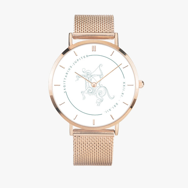 Fashion Stainless Steel Quartz Watch - Sagittarius Astro Sign