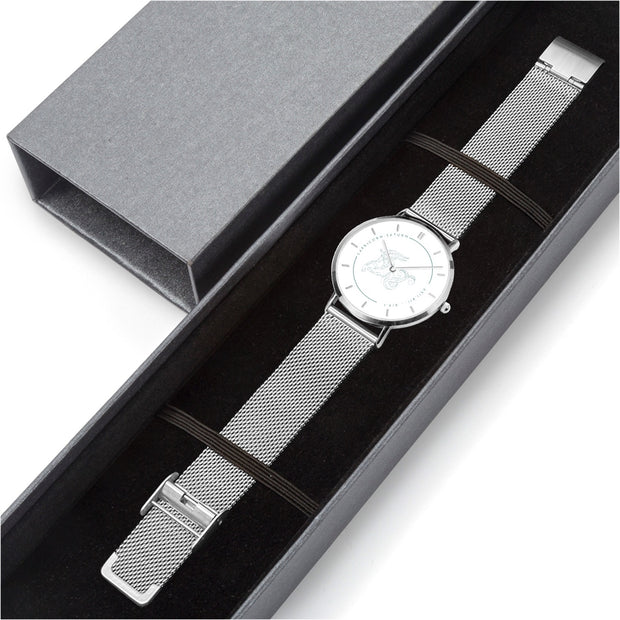 Fashion Ultra-thin Stainless Steel Quartz Watch (With Indicators)- Astrology Capricorn