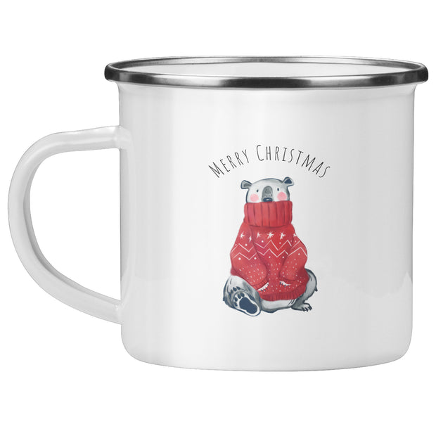 Camping Mug Christmas Bear 