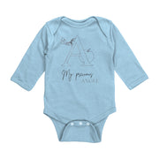 Long Sleeve Baby Bodysuit - Angel Design