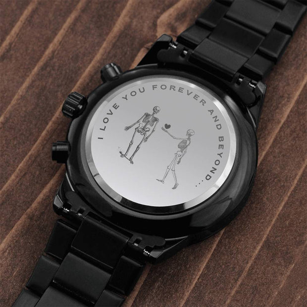 Engraved Men Watch - Skeleton