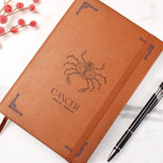 Graphic Leather Journal - Cancer