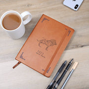 Graphic Leather Journal - Leo