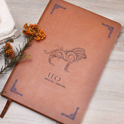 Graphic Leather Journal - Leo