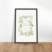 Museum-Quality Matte Paper Metal Framed Poster - Rosemary II