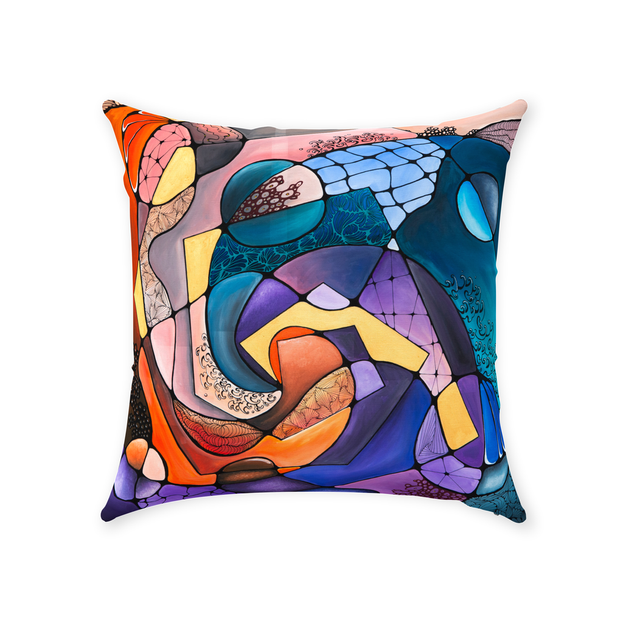 Spiral Garden Throw Pillow