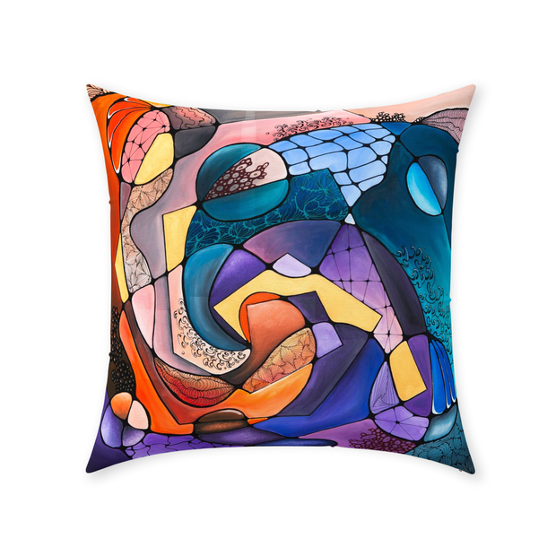 Spiral Garden Throw Pillow