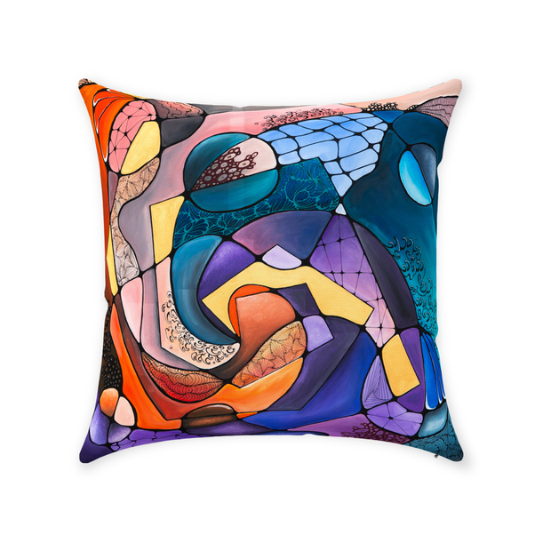 Spiral Garden Throw Pillow