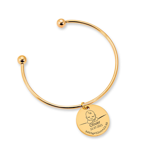 Baby Birth Details Bangle